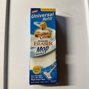 Mr. Clean Magic Eraser Mop Head REFILL 10" Universal Fits Most Butterfly Mops C